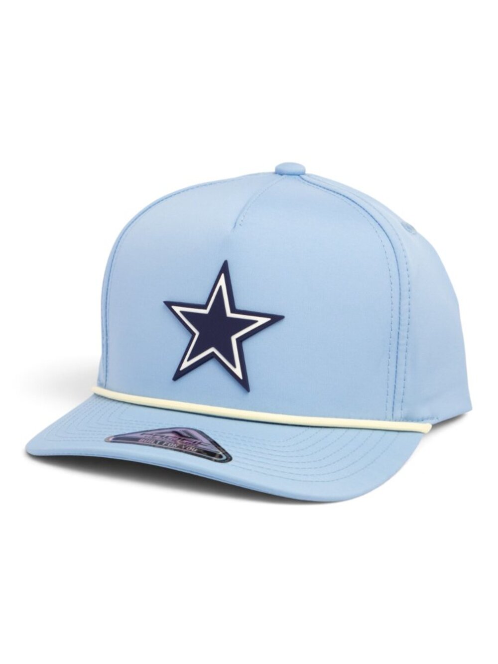 Dallas Cowboys 3D Performance Rope Hat- Powder Blue/Vintage White